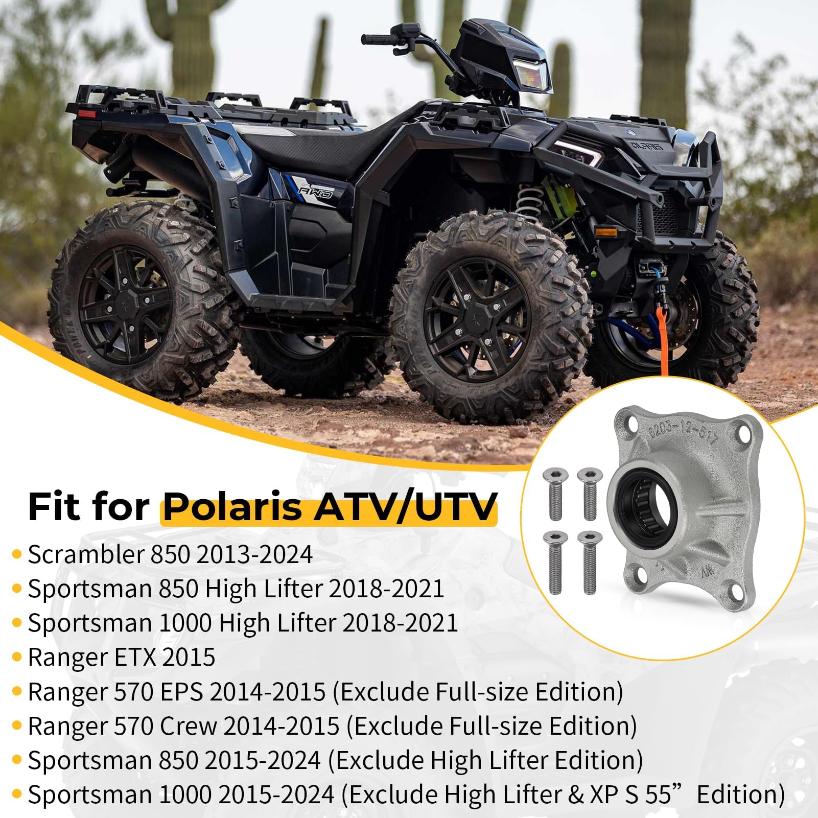 Amazon.com: M MATI Front Pinion Cover Assembly for Polaris
